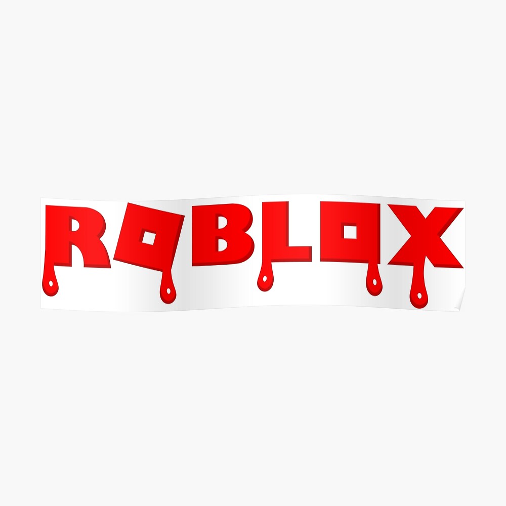 Roblox Logo Melting Sticker By Johnpickens Redbubble - football roblox poster