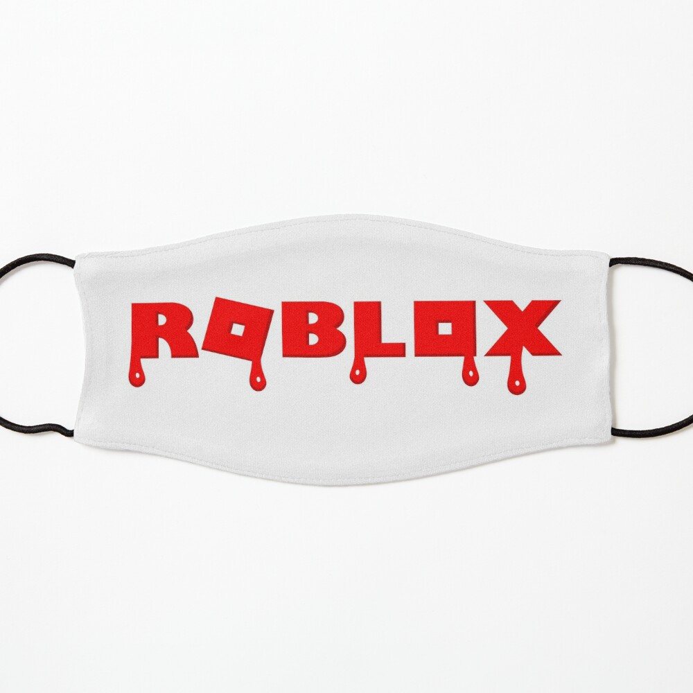 Roblox Logo Melting Mask By Johnpickens Redbubble - melting face roblox