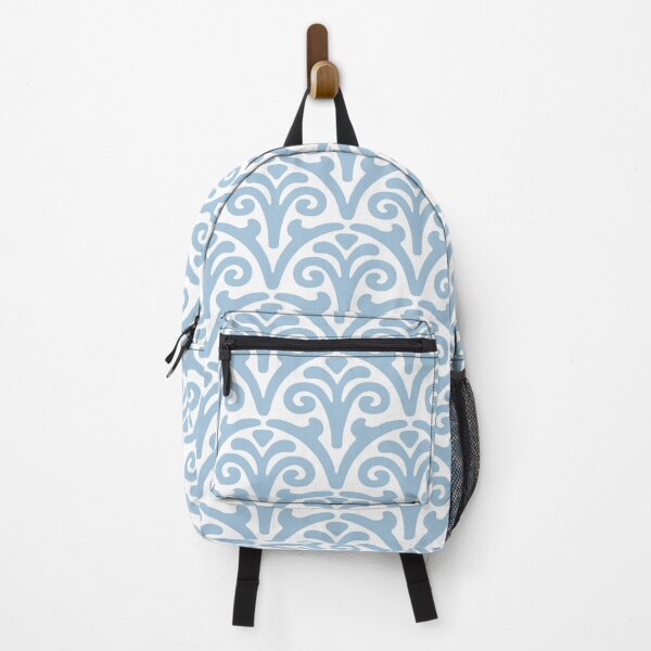 Item preview, Pretty Floral Scallop Fan Pattern 145 Light Blue designed and sold by tonymagnerart.