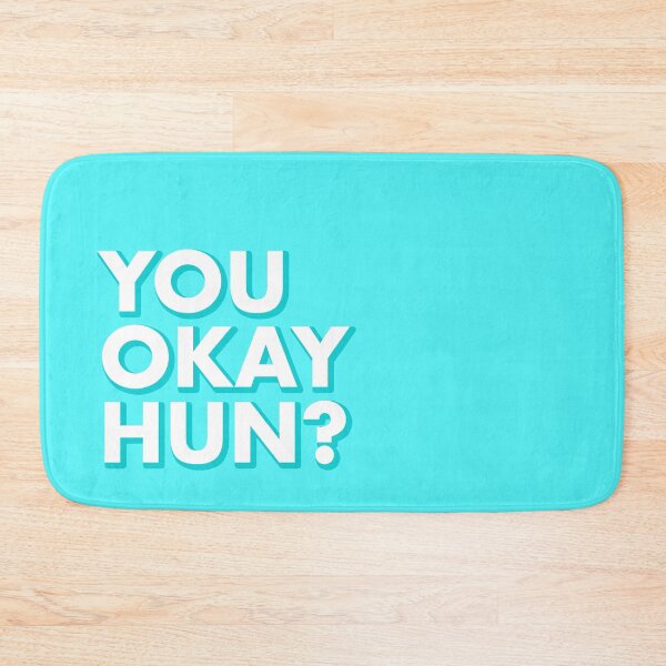 Item preview, YOU OKAY HUN? in blue designed and sold by SquareClub.