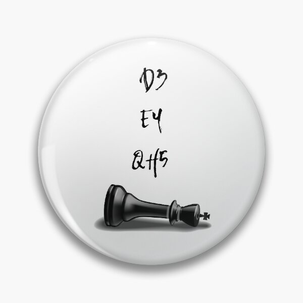 Item preview, Checkmate in Three Moves Chess King designed and sold by OmmeDesigns.