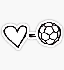 love equals football Sticker