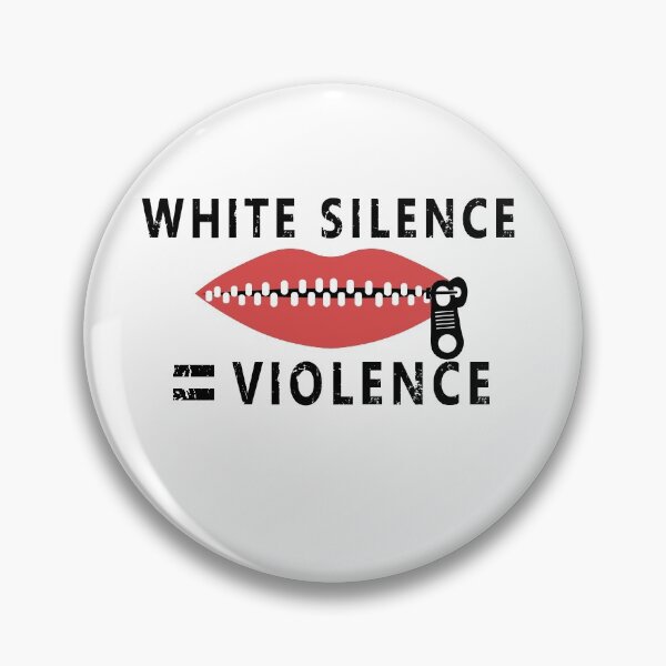 Item preview, White Silence = Violence - Lips Closed - Speak Out - Speak Up designed and sold by AdlDisEye.