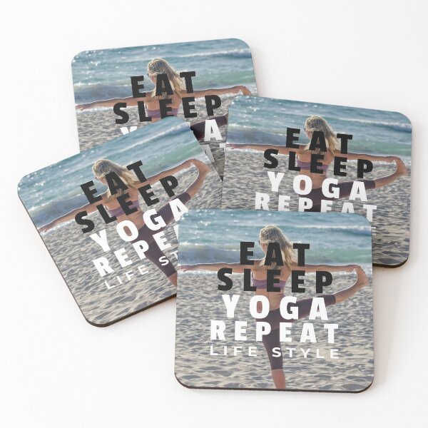 Item preview, Eat Sleep Yoga Repeat - Yoga Life Style - Gift for yoga lovers designed and sold by TamGustam.