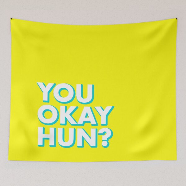 Item preview, YOU OKAY HUN? in yellow designed and sold by SquareClub.