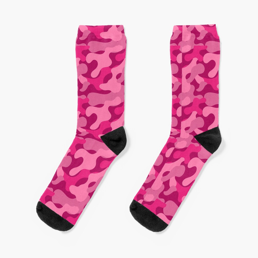 "Pink Camo Print" Socks for Sale by badrddin95 Redbubble