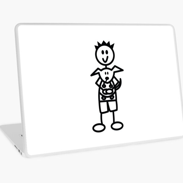 The boy with the spiky hair - white Laptop Skin