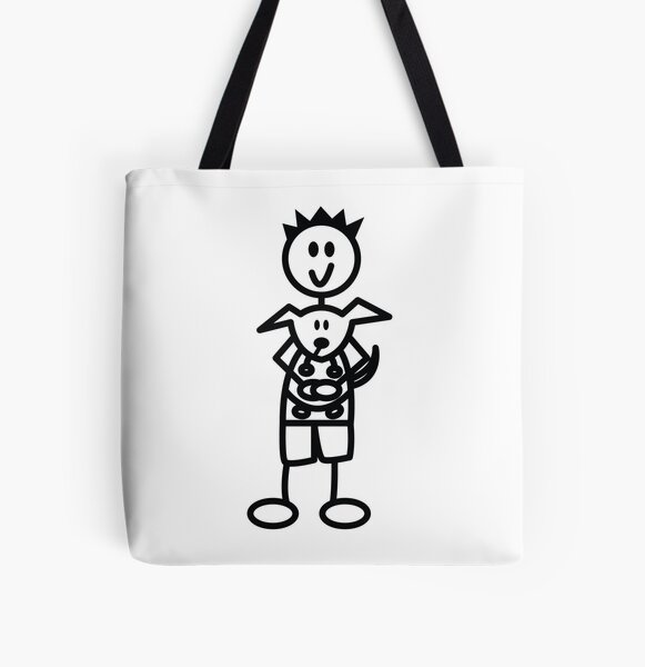 The boy with the spiky hair - white All Over Print Tote Bag