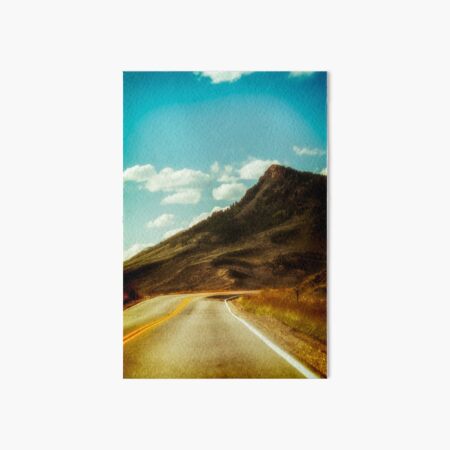 Up around the bend Art Board Print