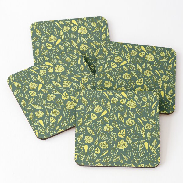 Item preview, leaf pattern green and yellow designed and sold by Tanya-GR.