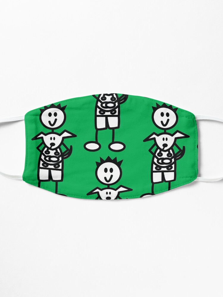 Alternate view of The boy with the spiky hair - green Mask
