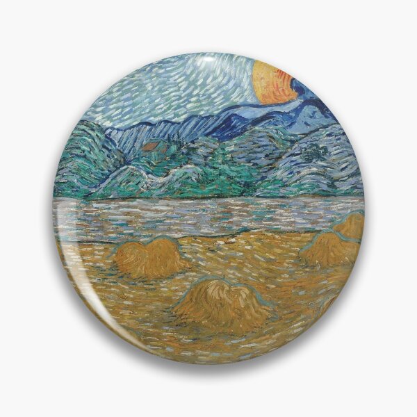 Item preview, Vincent Van Gogh - Evening Landscape with Rising Moon designed and sold by vakashop.