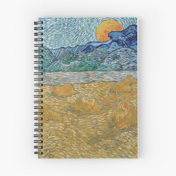 Item preview, Vincent Van Gogh - Evening Landscape with Rising Moon designed and sold by vakashop.