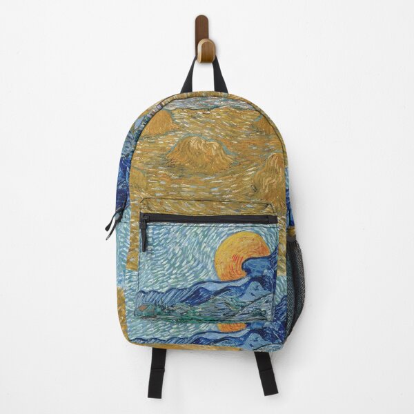 Item preview, Vincent Van Gogh - Evening Landscape with Rising Moon designed and sold by vakashop.