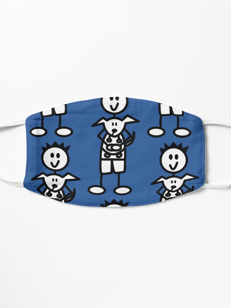 Alternate view of The boy with the spiky hair - mid blue Mask