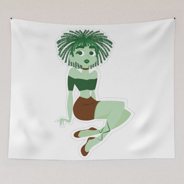 Item preview, Green goddes digital drawing (handmade) designed and sold by Milis-Cmind.