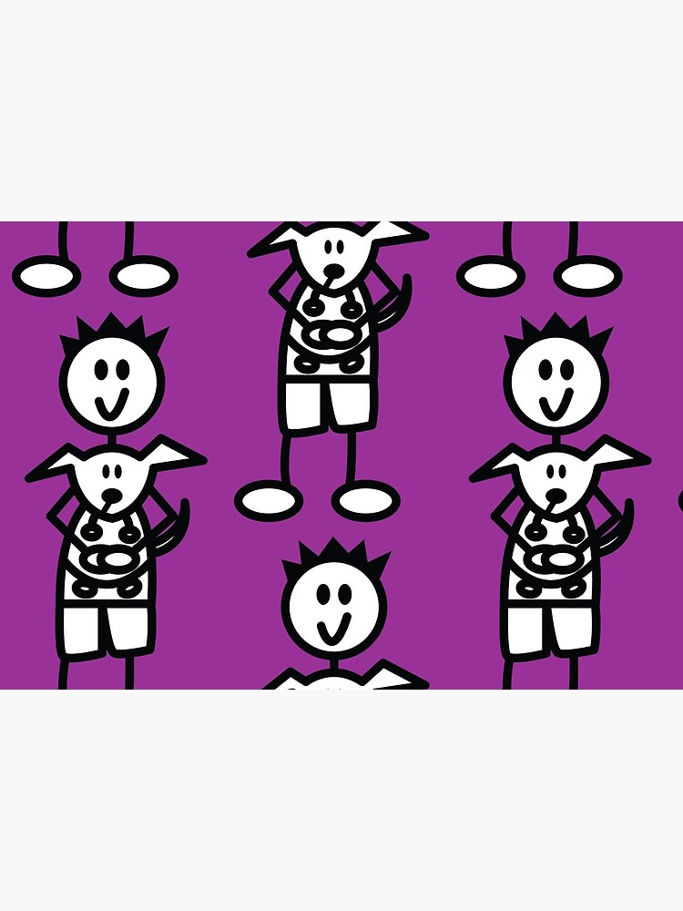 The boy with the spiky hair - dark purple by -chp