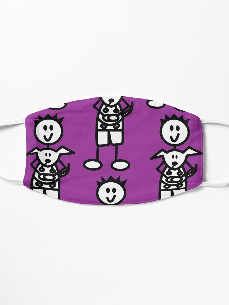 Alternate view of The boy with the spiky hair - dark purple Mask