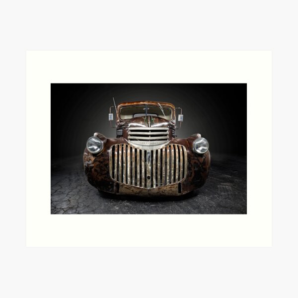 Rustic outlet Rat Rod Sedan Art Print