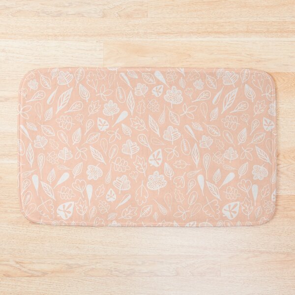Item preview, leaf pattern peach and white designed and sold by Tanya-GR.