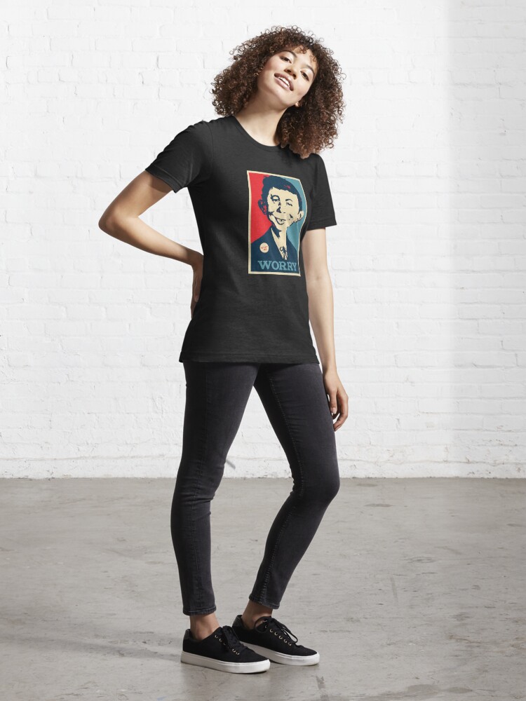 Alternate view of WHAT ME WORRY Essential T-Shirt