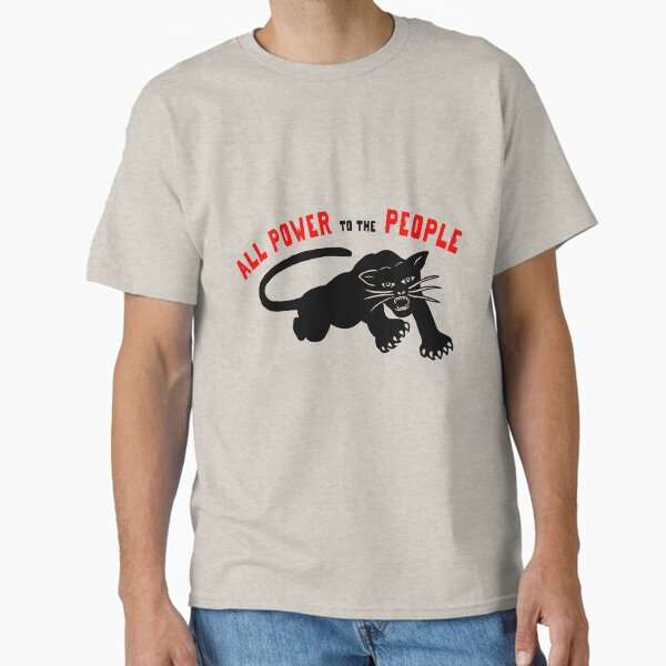 Item preview, BLACK PANTHERS: 'All Power to the People': Original Black with Red Text on Cream designed and sold by Day Chapman.