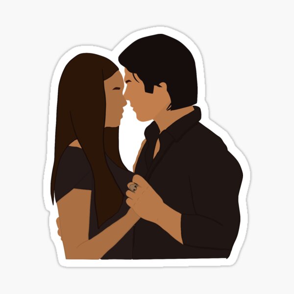 Delena Rain Kiss Sticker for Sale by Sofmacias