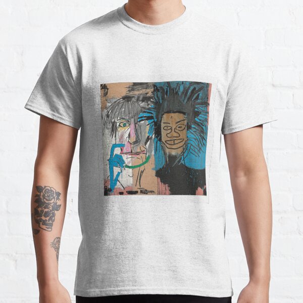 Collaboration jean-michel et warhol - illustration peinture T-shirt classique