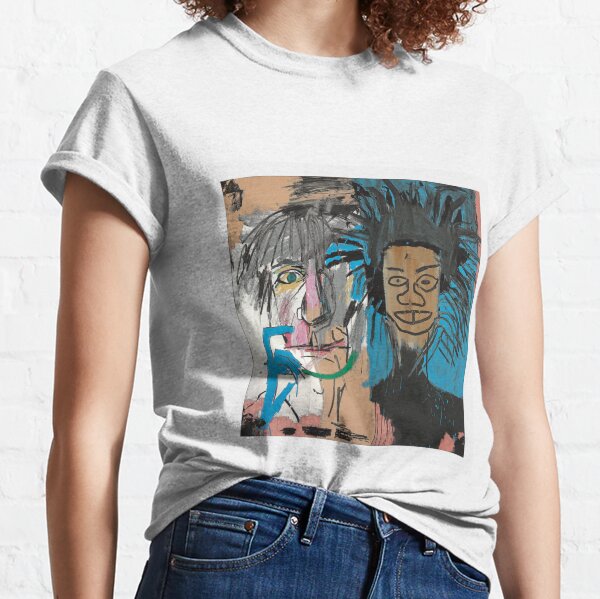 Collaboration jean-michel et warhol - illustration peinture T-shirt classique