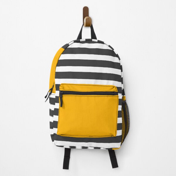 Item preview, Half Striped Gray - Solid Yellow designed and sold by Miss Striped.