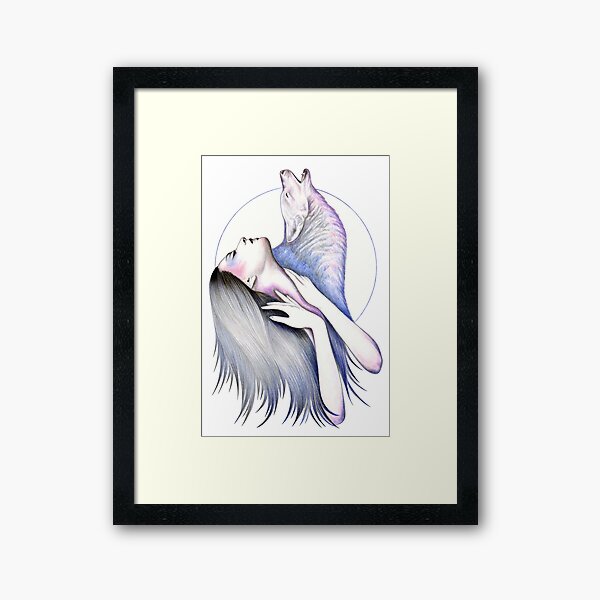 Wolf Woman Framed Art Print