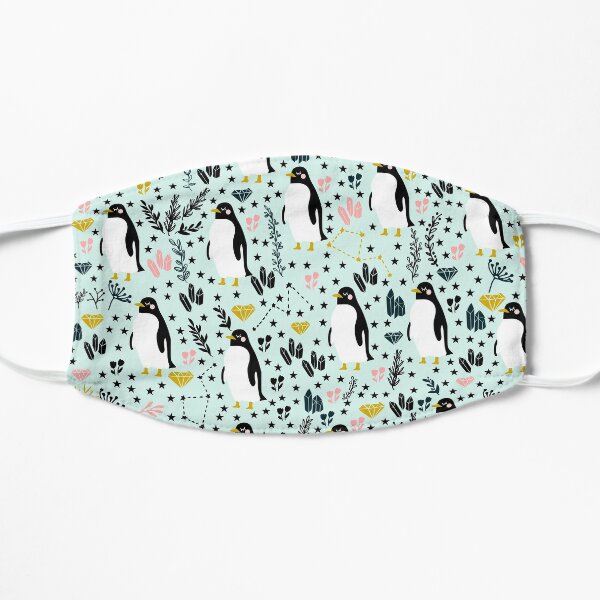 Cute Penguins Flat Mask