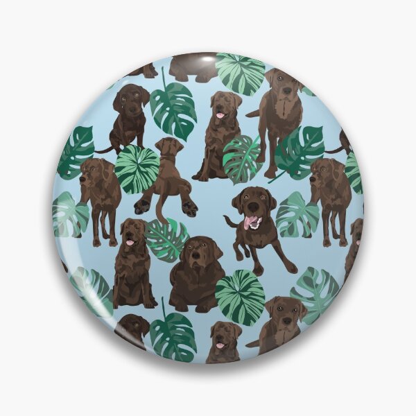 Item preview, Chocolate Labrador Tropical designed and sold by ArtofACoonhound.