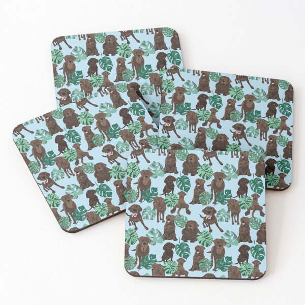 Item preview, Chocolate Labrador Tropical designed and sold by ArtofACoonhound.