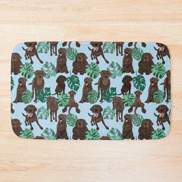 Item preview, Chocolate Labrador Tropical designed and sold by ArtofACoonhound.