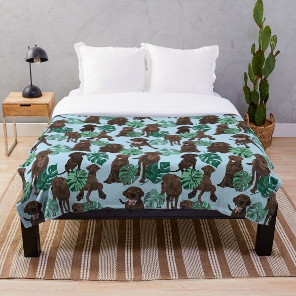 Item preview, Chocolate Labrador Tropical designed and sold by ArtofACoonhound.