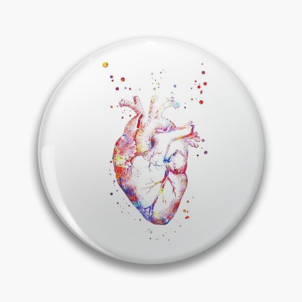 Item preview, Human heart, heart anatomy, medical art, watercolor heart, heart print, abstract heart designed and sold by Rosaliartbook.