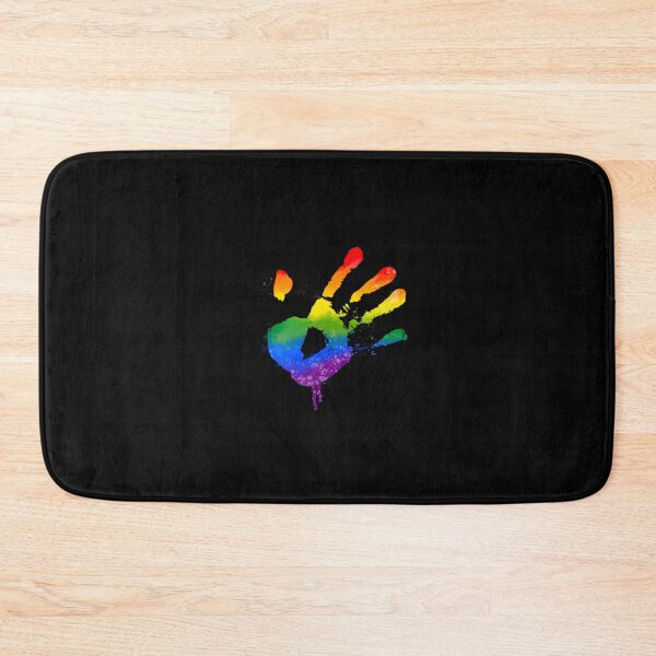 Item preview, Gay Pride Paint Hand (Black) designed and sold by MaeleaTan.
