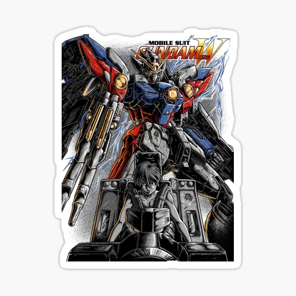 "Gundam Wing" Sticker by kawaiino Redbubble