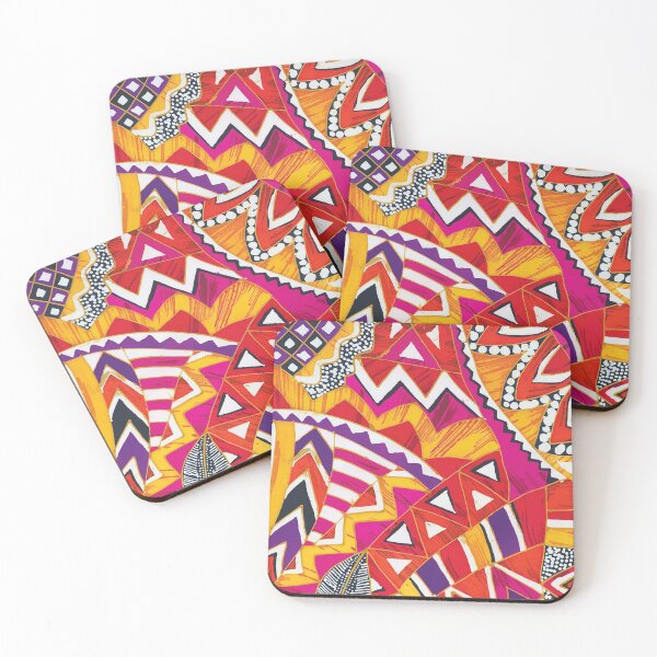 Item preview, African Geometric Abstract  Inspired Batik designed and sold by Leslie Rogers Todder.