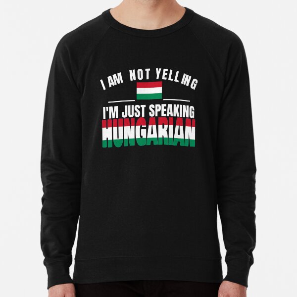 I Love Heart Hungary Black Kids Sweatshirt