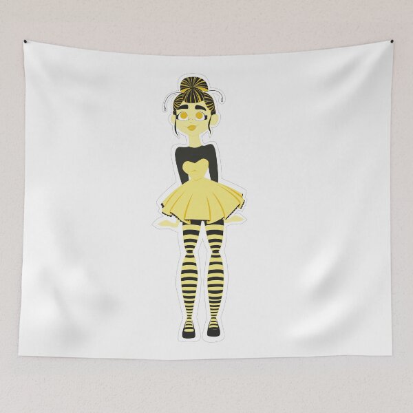 Item preview, Bee girl digital drawing (handmade) designed and sold by Milis-Cmind.