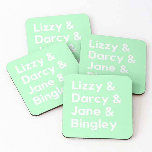 Item preview, Lizzy, Darcy, Jane and Bingley - Pride Prejudice Characters, Jane Austen designed and sold by heyitsclara.
