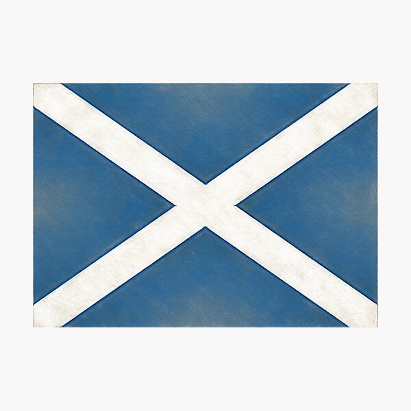Scotland Flag Photographic Print