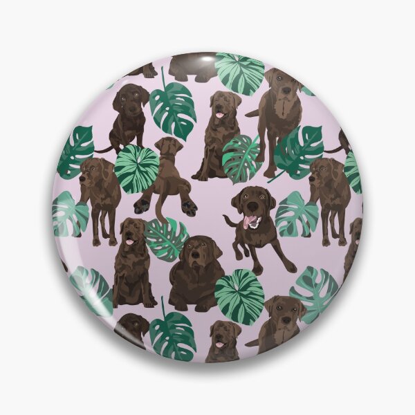 Item preview, Chocolate Labrador Tropical designed and sold by ArtofACoonhound.