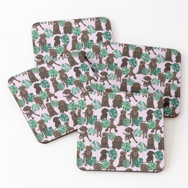 Item preview, Chocolate Labrador Tropical designed and sold by ArtofACoonhound.