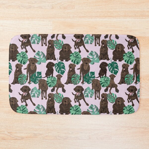 Item preview, Chocolate Labrador Tropical designed and sold by ArtofACoonhound.