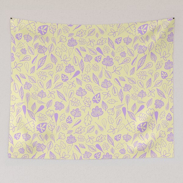 Item preview, leaf pattern yellow and purple designed and sold by Tanya-GR.