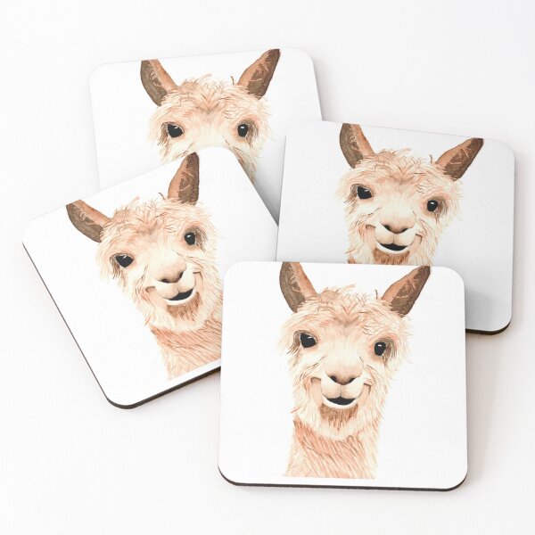 Item preview, Smiling llama / alpaca :-) designed and sold by STglueckspilz.