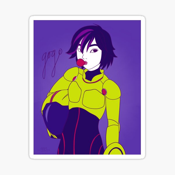 "Gogo from BH6" Sticker for Sale by SadGiraffe | Redbubble